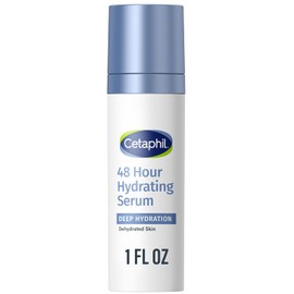 CETAPHIL Deep Hydration Fragrance Free 48 Hour Activation Serum, 1 fl oz, 48Hr Dry Skin Face Moisturizer for Sensitive Skin, With Hyaluronic Acid, Vitamin E & B5, Dermatologist Recommended