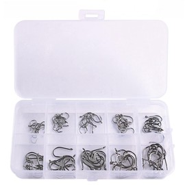 AmazingRose Fishing Hooks Freshwater Saltwater Fish Hooks Bulk Fishing Hooks Set Worm Catfish Hooks Fish Gear Equipment Supplies (600)