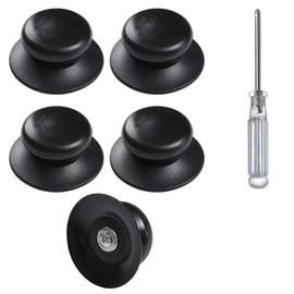 Pot Lid Knobs Pot Lid Knobs Set of 5 Pot Knobs Kitchen Cookware Heat Resistant Round Pot Accessories Pot Lid Parts Non-slip Lid with Screwdriver