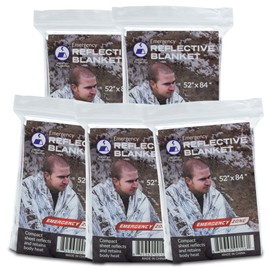 Emergency Zone Thermal Reflective Emergency Blanket. 1 Pack