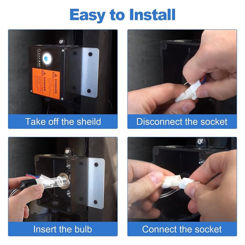 Clear ray XL Replacement Bulb 6472-841 - LESIWHOS Pool &