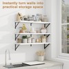 Fun Memories Floating Shelves for Wall, 36 Inches Long Set