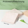 DAWOOWF Pack of 10 Natural Loofah Fibre Kitchen Cloths, Reusable