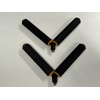 V-Style Fishing Rod Rollers, Black and Yellow, Set of 2,