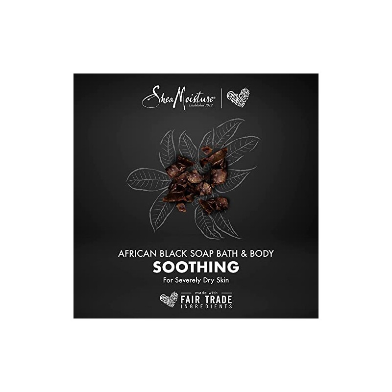 Shea Moisture African Black Soap Bar 8.0 Once. Pack of