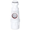 SPARES2GO Telescopic Drain Bottle Trap for Bathroom Kitchen Sink Urinal