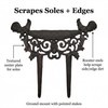 Lulu Decor, Cast Iron Garden Boot Scraper, Solid Decorative Design