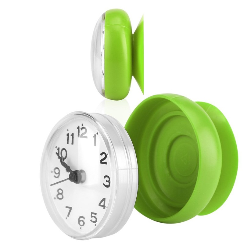 Yosoo Waterproof Shower Clock with Suction Cup Round Face Arabic
