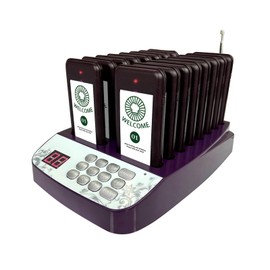 PANDAAR Beepers for Restaurants,Restaurant Buzzer System,16 Pagers with Vibration, Flashing and Buzzer,Lineup Waiting Queue Pagers for Restaurant Food Truck Church Nursery