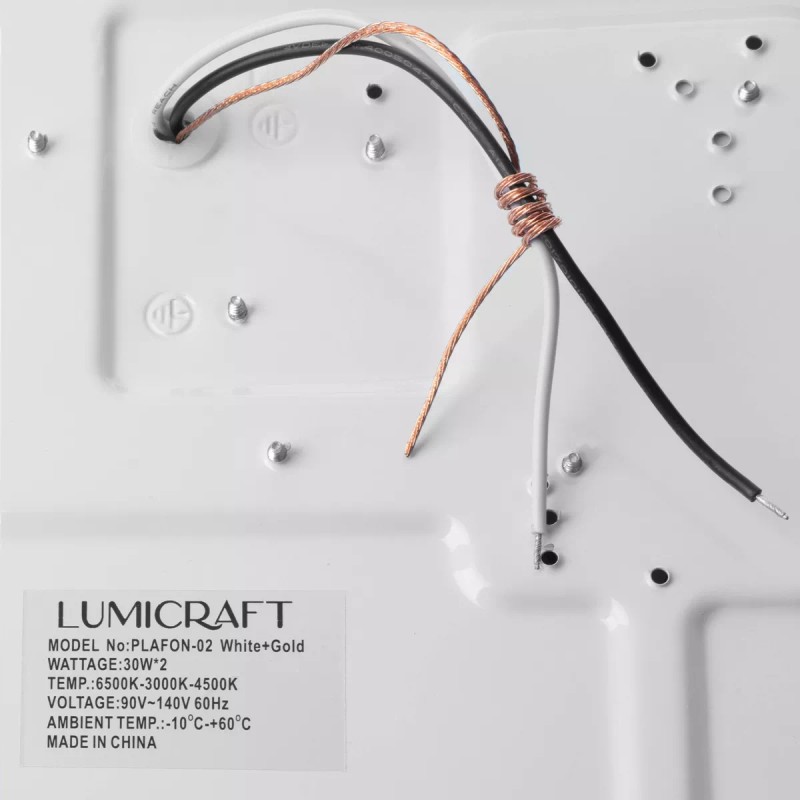 Lumicraft Lampara Led Panel Plafon 30 Watts Varios Colores