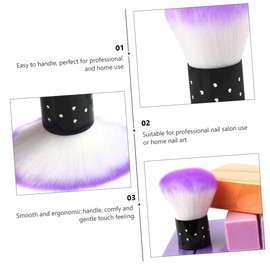 BIUDECO 1set Professional Nail Art Tool Sponge Nail Files Block Set Cleaning Brush Kit Dust Remover Dust Brush Sanding Block File Buffer Sanding Material