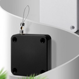 No-Drill Automatic Wire Door Closer for Sliding Doors Door Closer Black 2ea