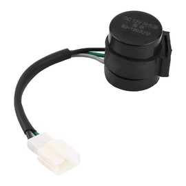Duokon Motorcycle Turn Signal Flasher, 3 Pins, Round Relay Blinker for GY6 50-250cc Motorcycles, Scooters, Moped, ATV