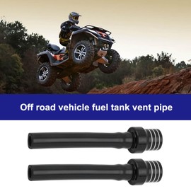 OTOTEC 2pcs Black Motocross Breather Hose Motorcycle Fuel Tank Breather Vent Hose Compatible with MX Compatible with Enduro Compatible with Trials
