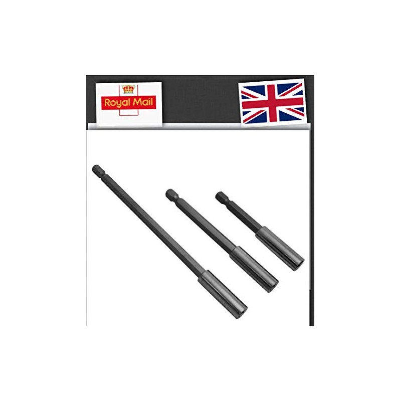 Dekton 3pc Assorted Bit Holder Set - 150mm Long |