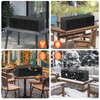 Outdoor 28 Inch Rectangular Fire Pit Cover – 600D Waterproof