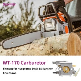 Hypersky 503281504 Carburetor for Husqvarna 50 55 51 Chainsaw Walbro WT-170-1 WT-170 503283105 with Air Filter Kit