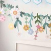 Paper Flower Banner Floral Leaf Backdrop Flower Leaf Garland Decorations
