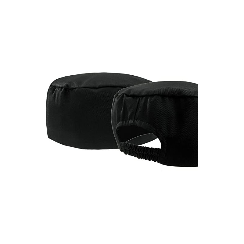 4sold Classic Skull Hat Adjustable Popular Pleated Kitchen Restaurant Round