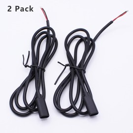 Xilaghy USB C Power Pigtail Cable 20AWG 5V USB Type C Female Plug to 2 Pin Bare Wire Open End Power Pigtail Cord for DIY Power Cord Replacement Repair, 2 Pack(1M/3.2FT)