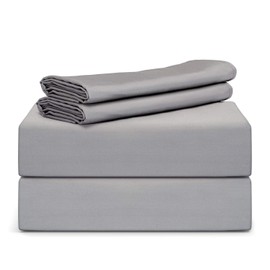 Tafts Bamboo Sheets King Size - 100% Pure Organic Viscose Bamboo Sheet Set - 400TC Bamboo Bed Sheets - 4 Pieces - 17” Deep Pocket - Silk Feel, Cooling, Anti-Static, Hypoallergenic (Space Grey)