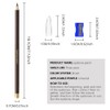 JUAAZIN 6Pcs Long Eyebrow Pencils Set - Brown Natural Look,
