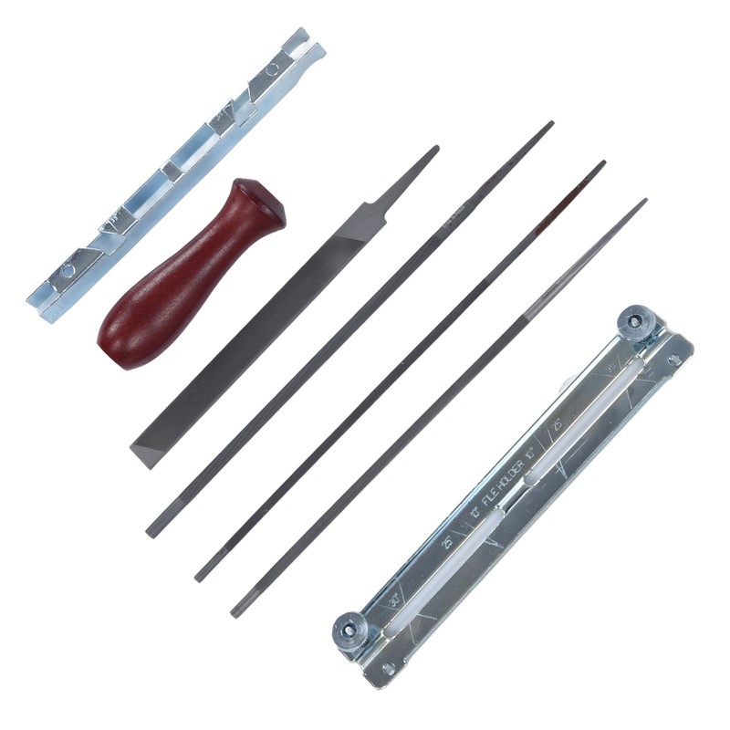 8Pcs Chainsaw Sharpener File Chain Saw Teeth Sharpening Tool Set