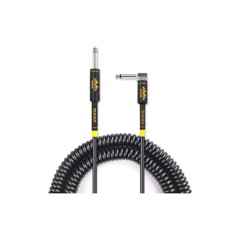 M MAKA Premium Guitar Coil Cable 40 Feet, Instrument Coiled