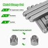 HARFINGTON 36pcs Metal Stamping Kit 1/4" (6mm) Steel Uppercase Letter