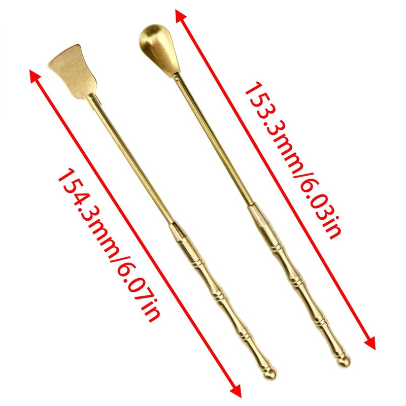 Lovelysp Incense Tool Set - Copper Spoon and Shovel for