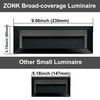 ZONK Outdoor Indoor Step Stair Lights, 110V-240V Line Voltage Waterproof