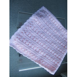 New Hand Crochet Baby Girl Blanket By KIM'S CROCHET DESIGNS!