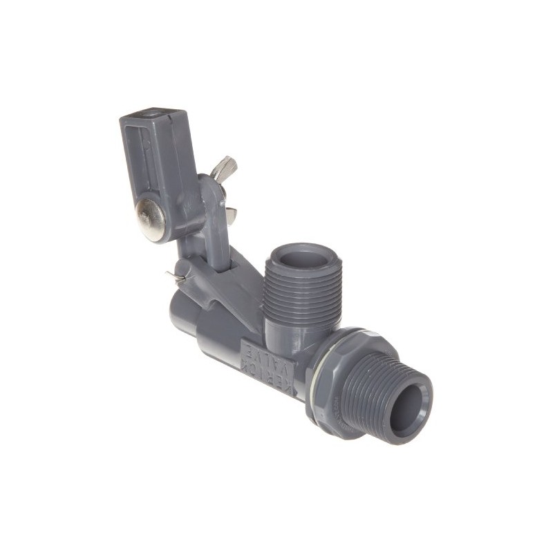 Kerick Valve PT75SS PVC Float Valve, Tank Mount, 37 gpm