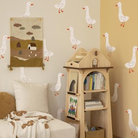 Cute Duck Wall Stickers Peel and Stick Removable Wall Decals for Kids Bedroom Nursery Living Room TV Wall Decor