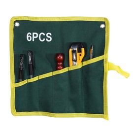 HAOHIZE Spanner Bag Wrench Bag Spanner Roll Up Storage Pouch Wrench Tool Storage Bag Wrench Pouch (6PCS)