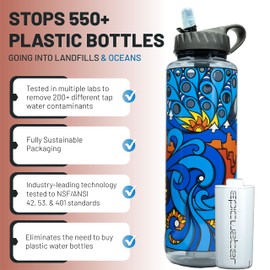 Epic Water Filters Nalgene OG Water Bottle with Filter, USA Made, BPA Free, Removes 99.99% Tap Water Contaminants, Forever Chemicals