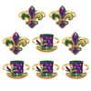 Napkin Rings Set of 8, Rhinestone Heart Shamrock Fleur De
