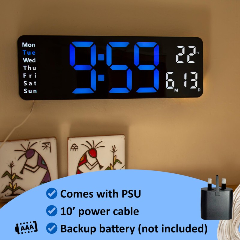 Opis Technology Opis Clock 1 XL Blue & White: The