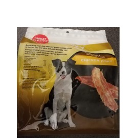 Grreat Choice Chewy Grain Free Chicken Jerky Dog Treats Large 32oz Bag