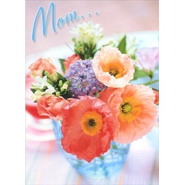 Mixed Floral Bouquet/Tablecloth Mother's Day Card