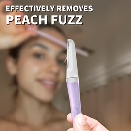 BULIMICA - Face Razor Refill Blades, Dermaplane Razor Refill Blades, Safe and Effective Removal Women Facial Peach Fuzz, Gentle Skin Exfoliation Blades, 8 Count Long Dermaplaning Blades