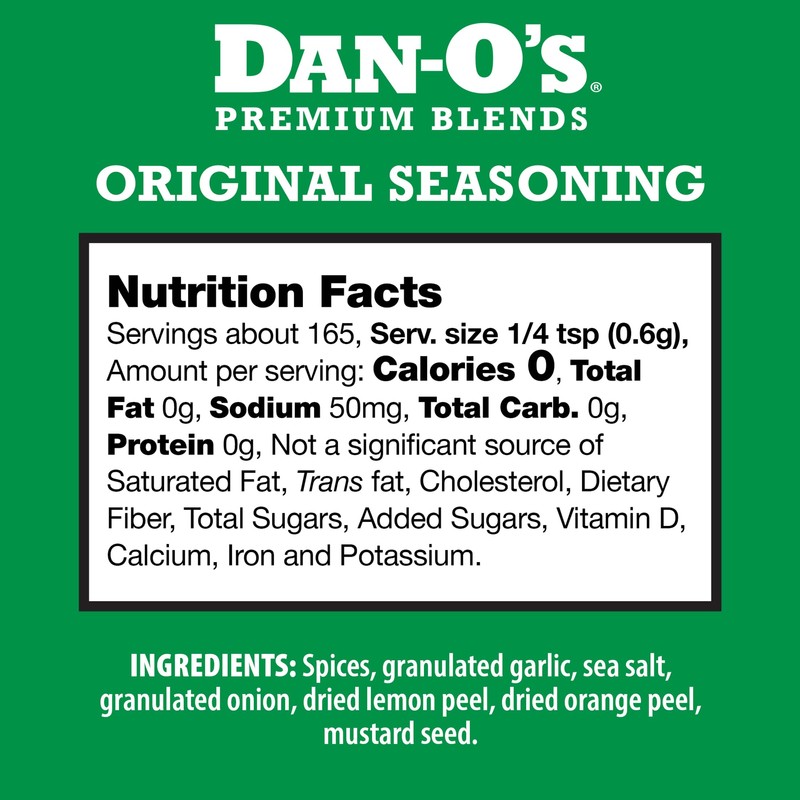 Dan-O's Original Seasoning, 3.5 oz Bottle, All Purpose Seasoning for