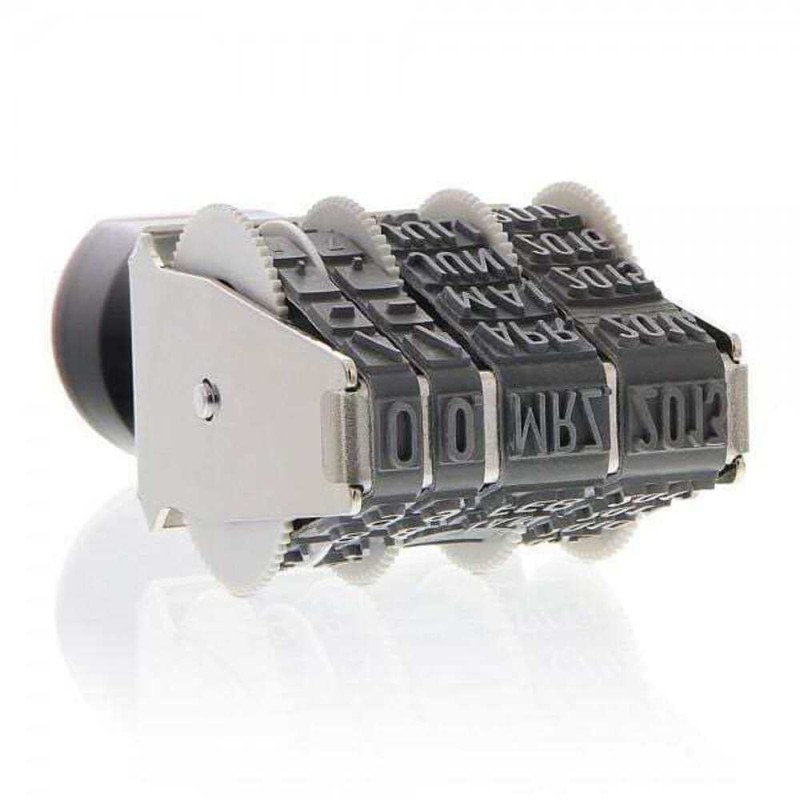 Colop Rectangular Hand Stamp Metal Date Stamp 40 x 9
