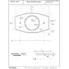 Westbrass D502-12 One-Hole Remodel Plate for Moen and Delta, Oil