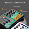 Live Sound Card, Bluetooth Professional Mini Audio Mixer Board with