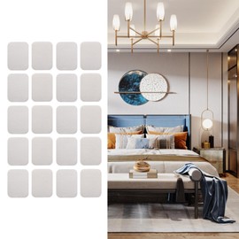 perfeclan 10 Paar Klettstreifen mit selbstklebender Rückseite, Klettband zum Befestigen von Vorhängen, Kissenpolstern und Laken im Wohnzimmer