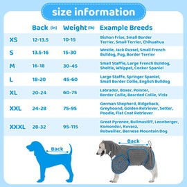 SlowTon Dog Bathrobe Towel - Microfibre Pet Drying Towel, Super Absorbent Quick Drying Puppy Bath Robe with Adjustable Collar Belly Strap for After Bath Swim Wet Walk Large Medium Small Dogs