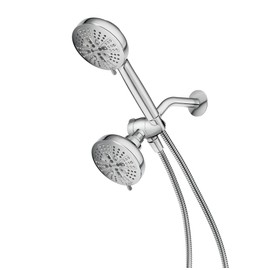 Moen Hydro Energetix High Pressure Dual Shower Head with Handheld Spray Combo, 8 Shower Head Spray Settings, Chrome Finish, 200C0