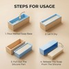 4 Pcs Flexible Rectangular Soap Loaf Mold Silicone Molds with