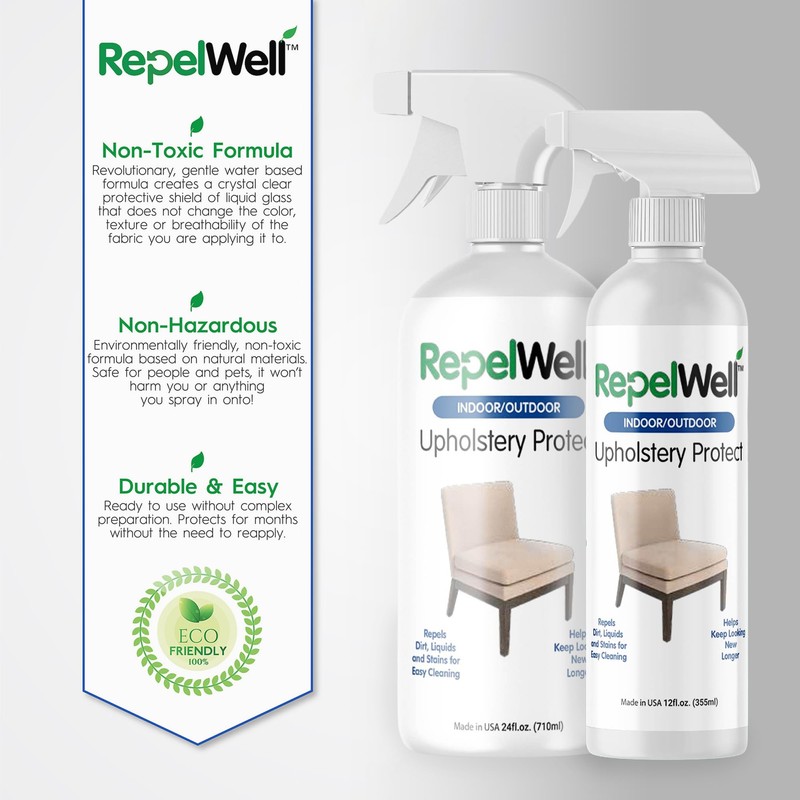 Eco-Friendly Upholstery Protect Stain & Water Repellent Spray 24oz –